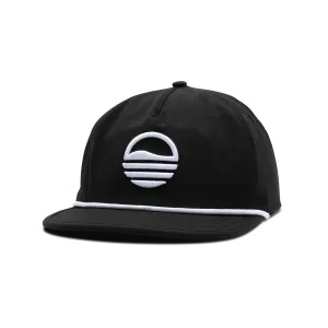 Sunday Golf Sundaze Crushable Rope Hat | Black - White