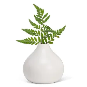 Tear Drop Vase - 4.5" - Matte White