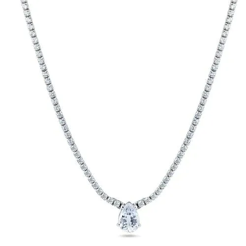 Teardrop Tennis Necklace