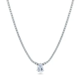 Teardrop Tennis Necklace