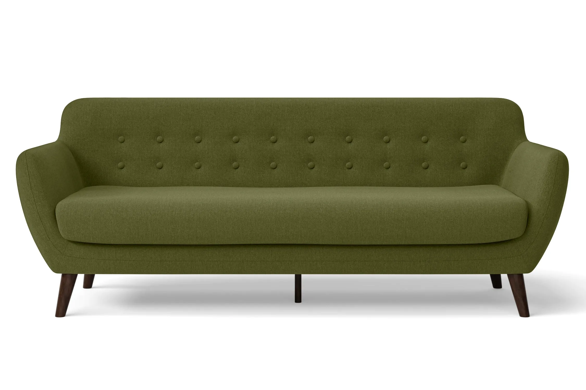 Terni 4 Seater Sofa Olive Linen Fabric