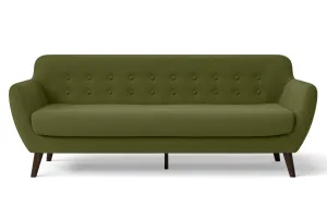 Terni 4 Seater Sofa Olive Linen Fabric