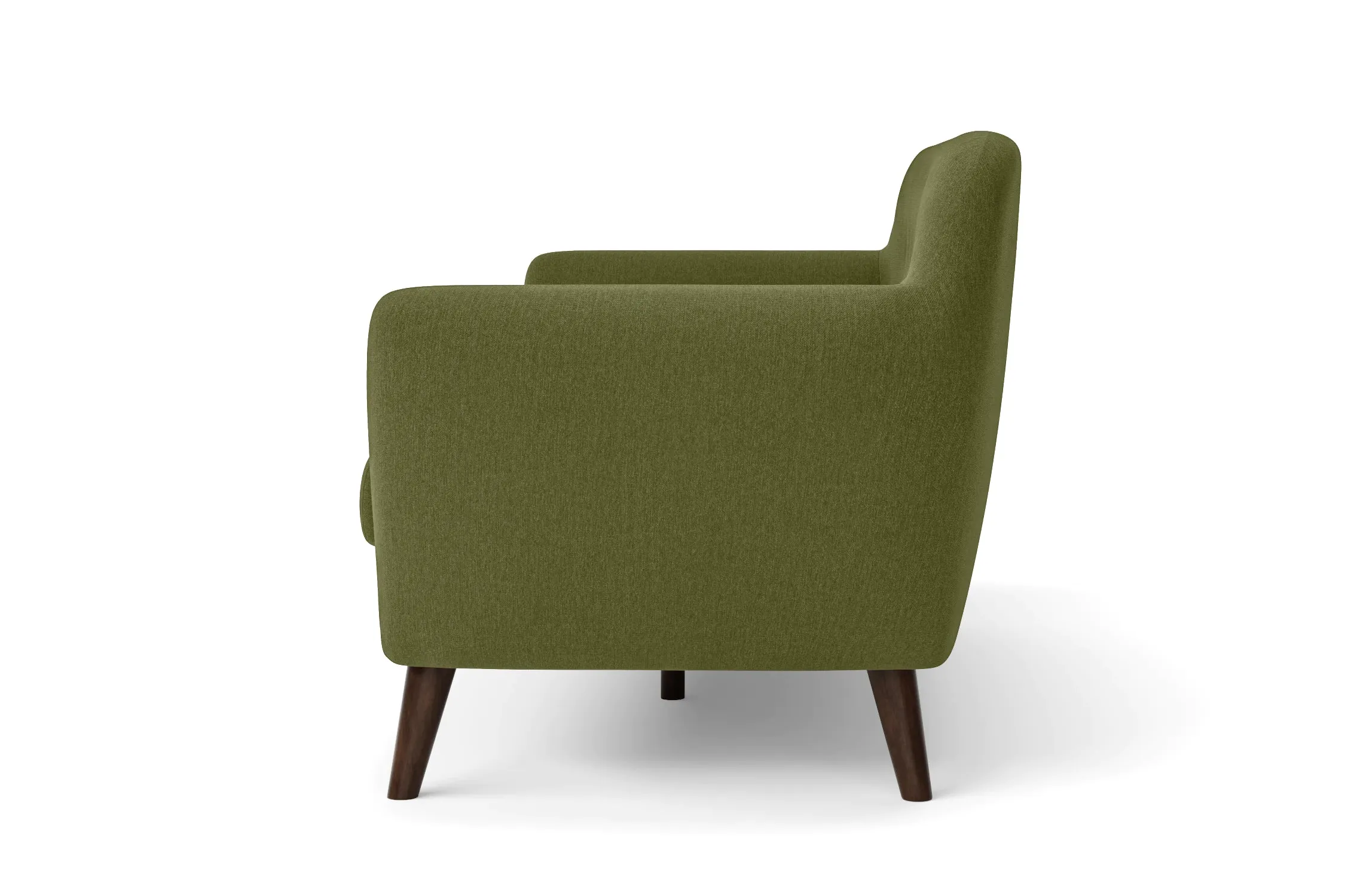 Terni 4 Seater Sofa Olive Linen Fabric