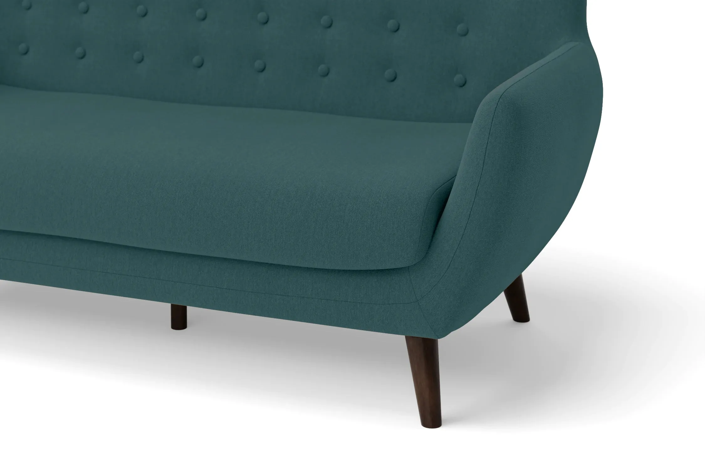 Terni Armchair Teal Linen Fabric