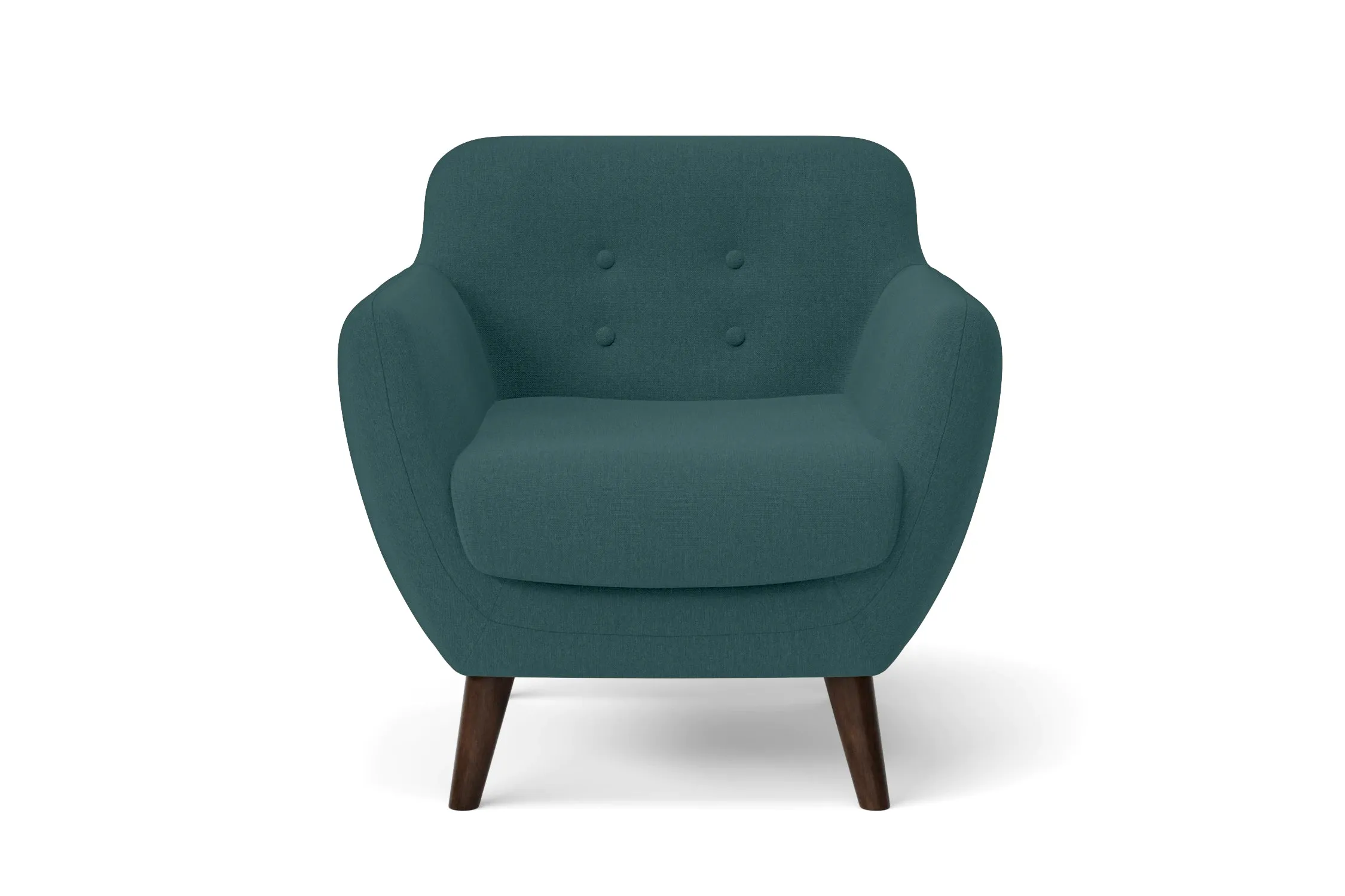 Terni Armchair Teal Linen Fabric