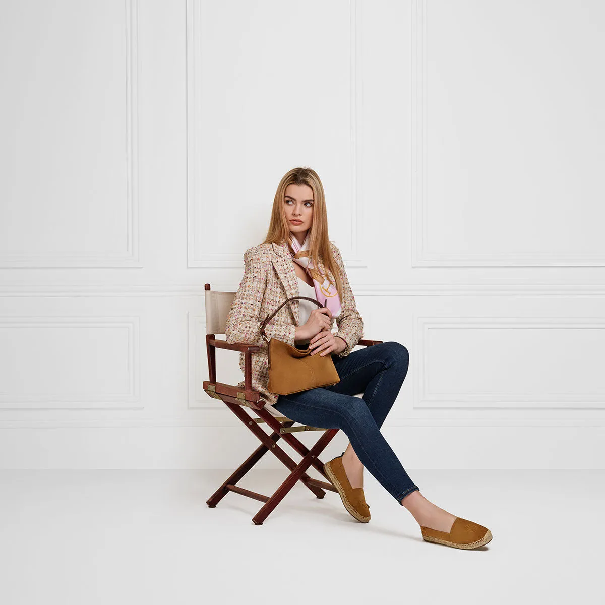 The Mini Tetbury Tote Bag - Tan Suede