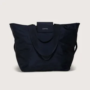 The Nylon Zip-All Tote - Jet