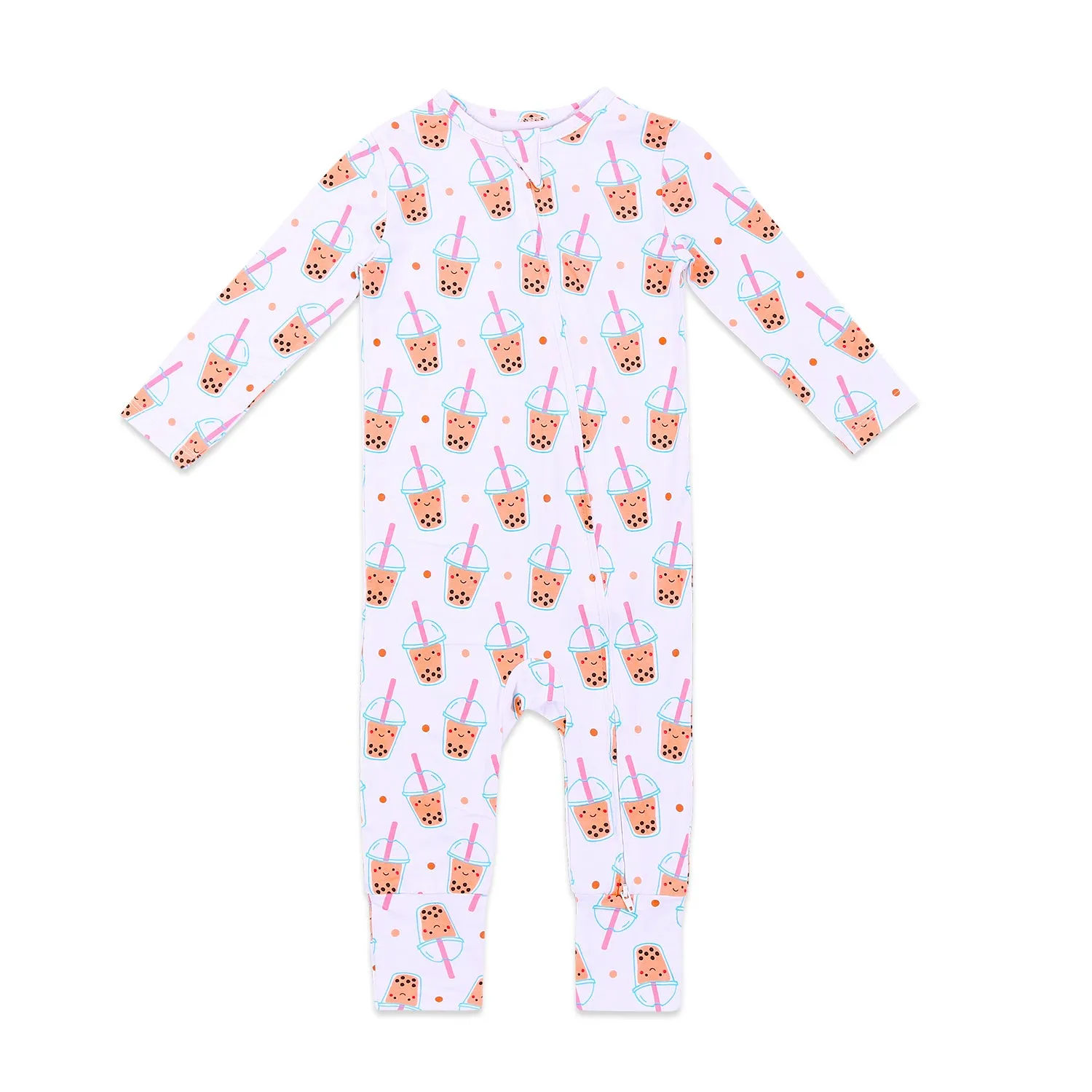 THE WEE BEAN | Kidswear | Bamboo Convertible Zip Romper - Boba