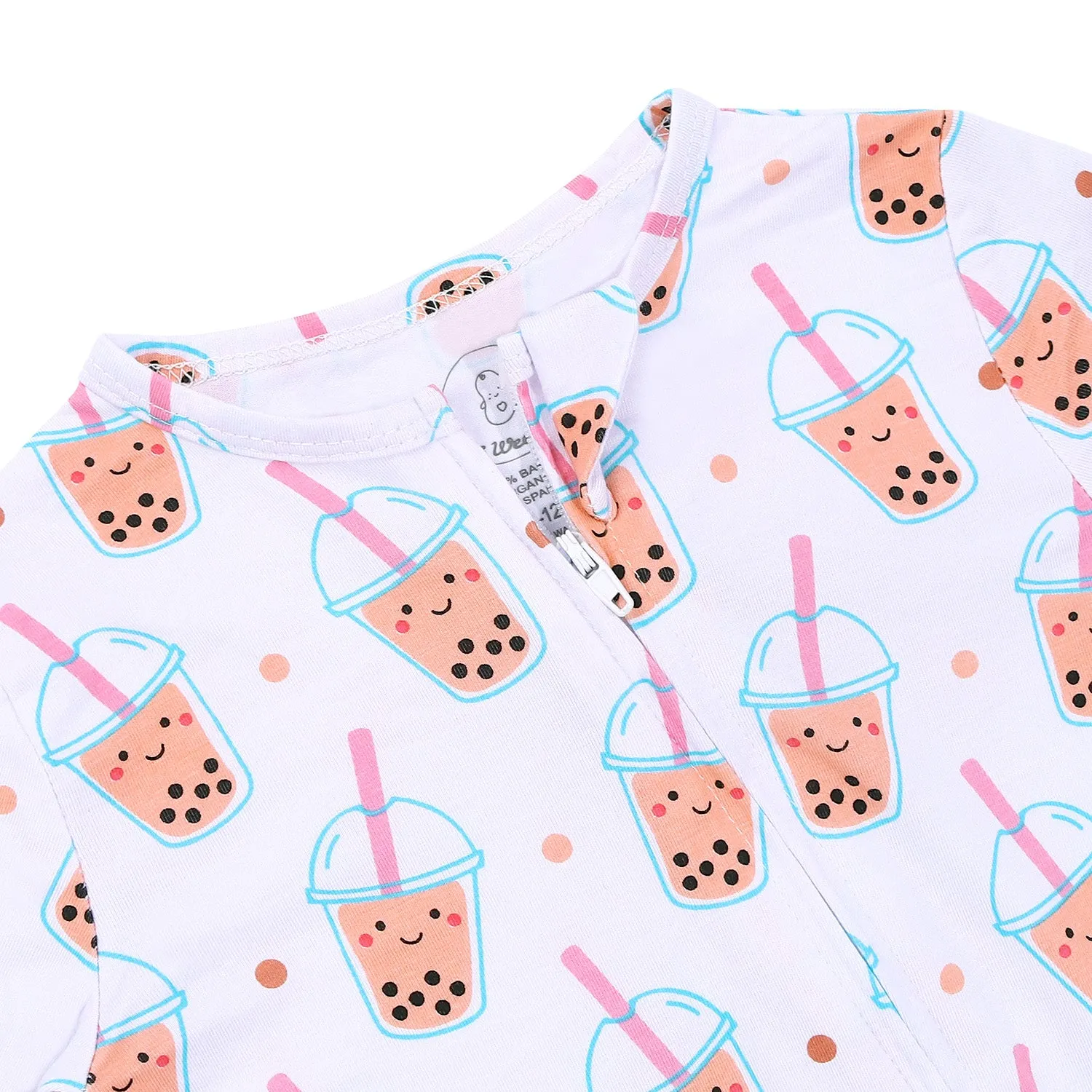 THE WEE BEAN | Kidswear | Bamboo Convertible Zip Romper - Boba