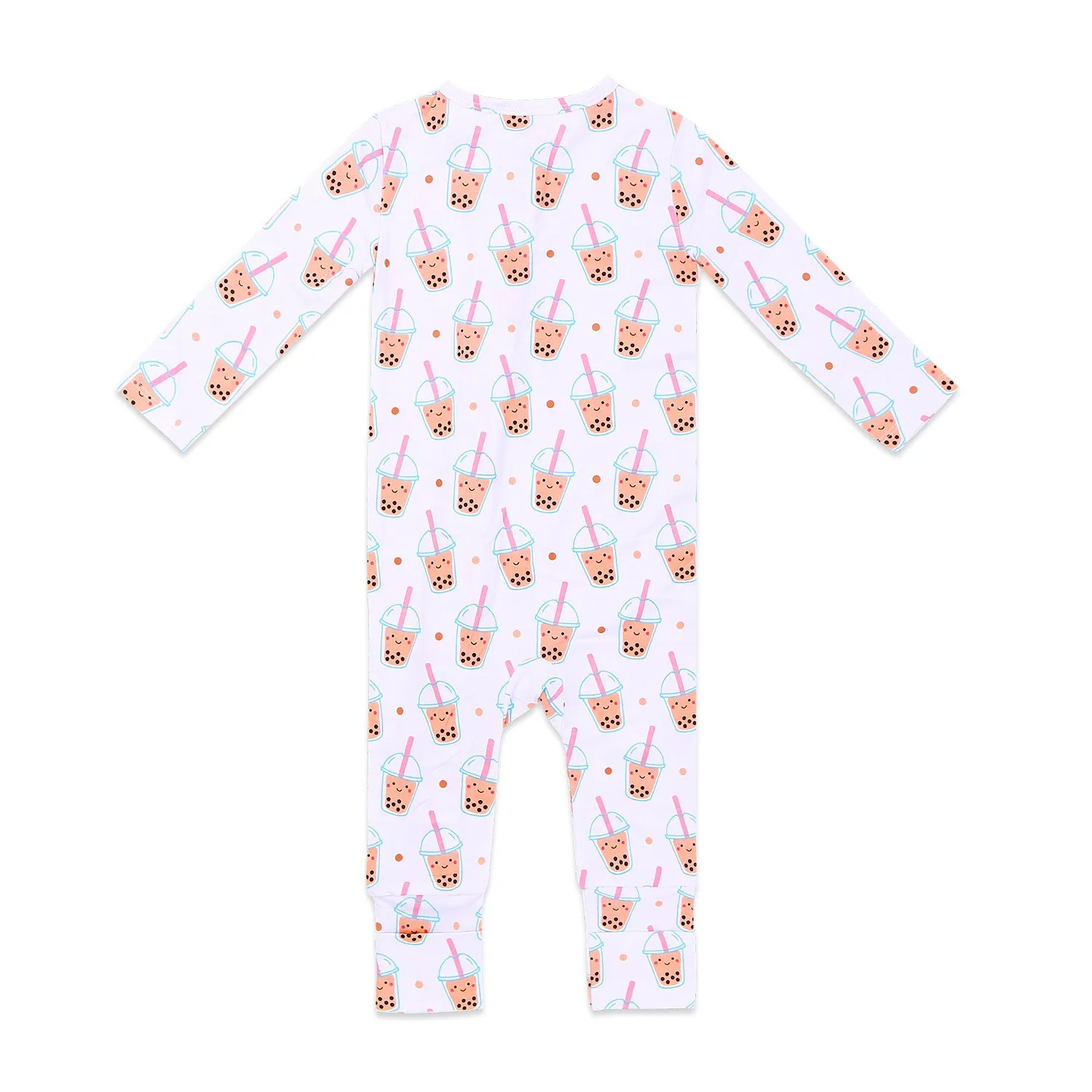 THE WEE BEAN | Kidswear | Bamboo Convertible Zip Romper - Boba