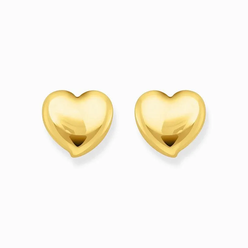 Thomas Sabo Gold-plated Earrings in Heart-shape