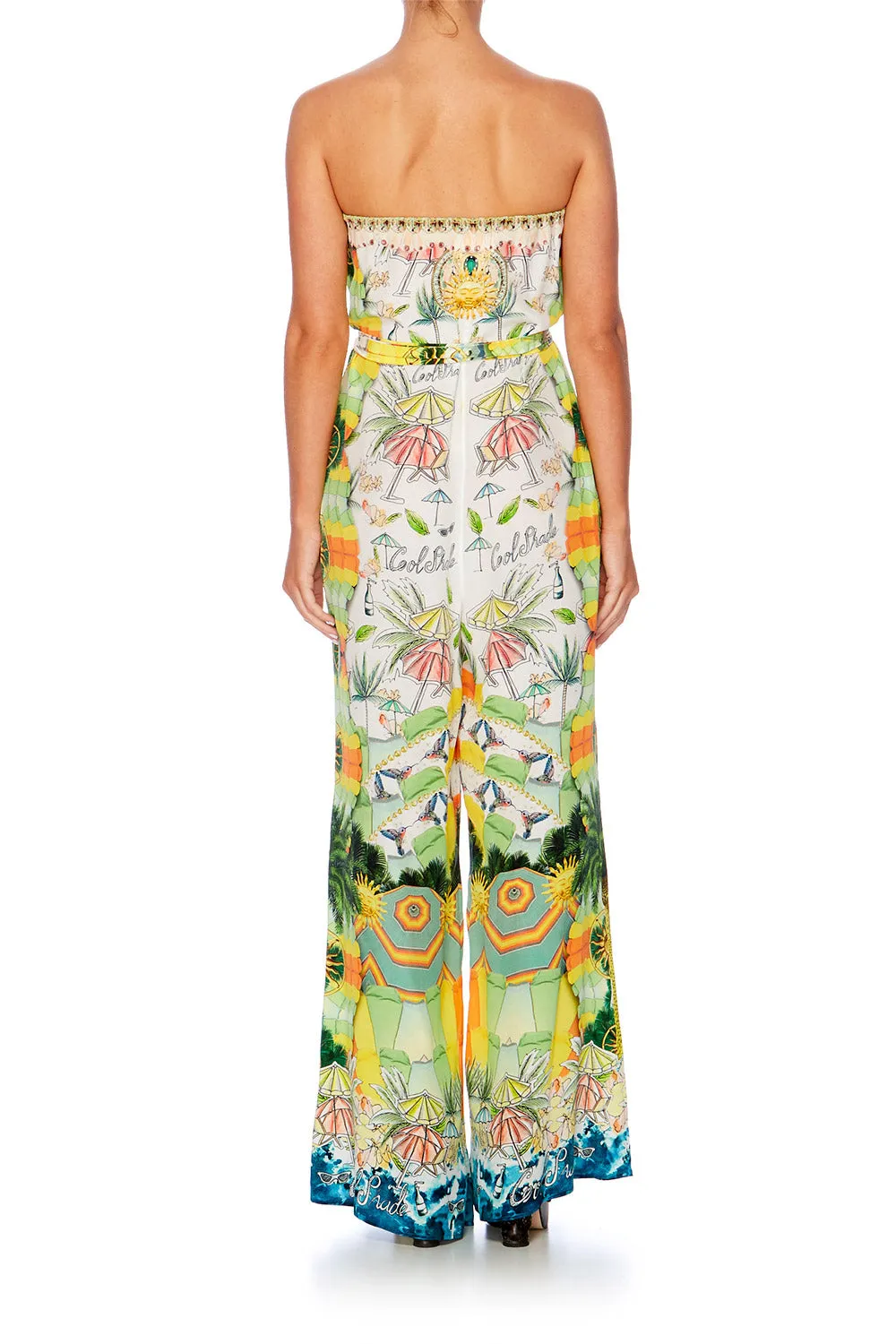 TIE WAIST STRAPLESS JUMPSUIT SUNDOWNERS