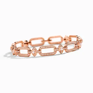 Tip-Top Link Full Diamond Bracelet