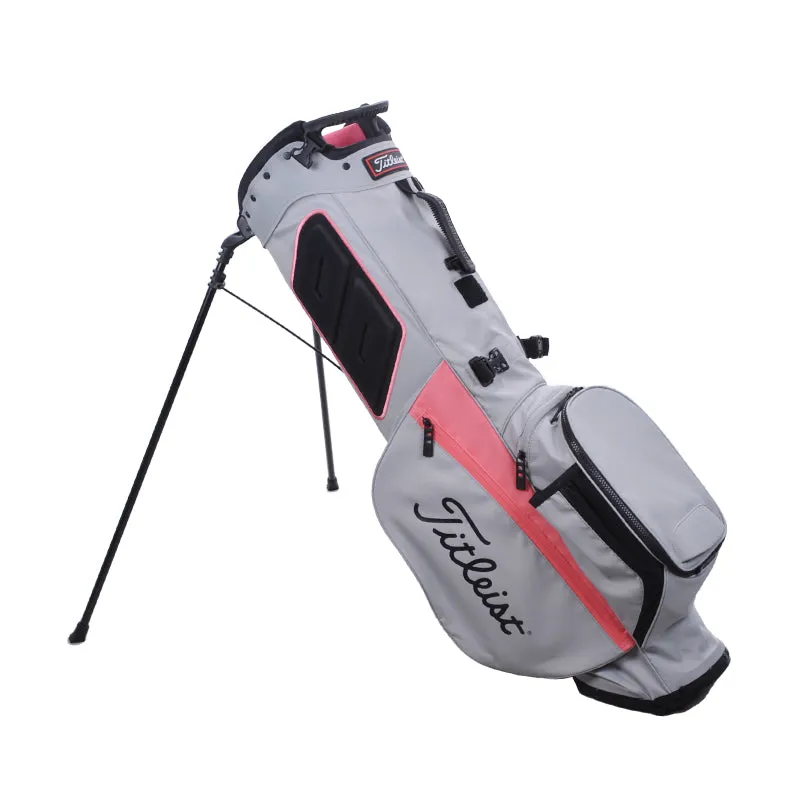 TITLEIST Players 4 Women's Stand Bag (Grey/Coral)