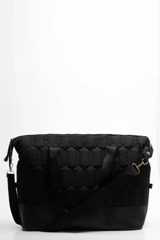 Travel Bag With Cosmetics Bag Set Black