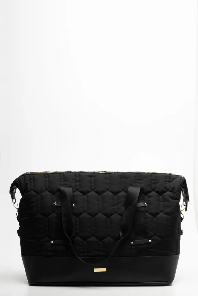 Travel Bag With Cosmetics Bag Set Black