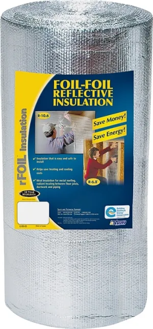 TVM W757 Construction Insulation, 50 ft L, 48 in W, Polyethylene :ROLL: QUANTITY: 1