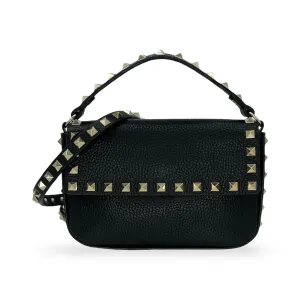 VALENTINO: Grainy Calfskin Rockstud Mini Pouch