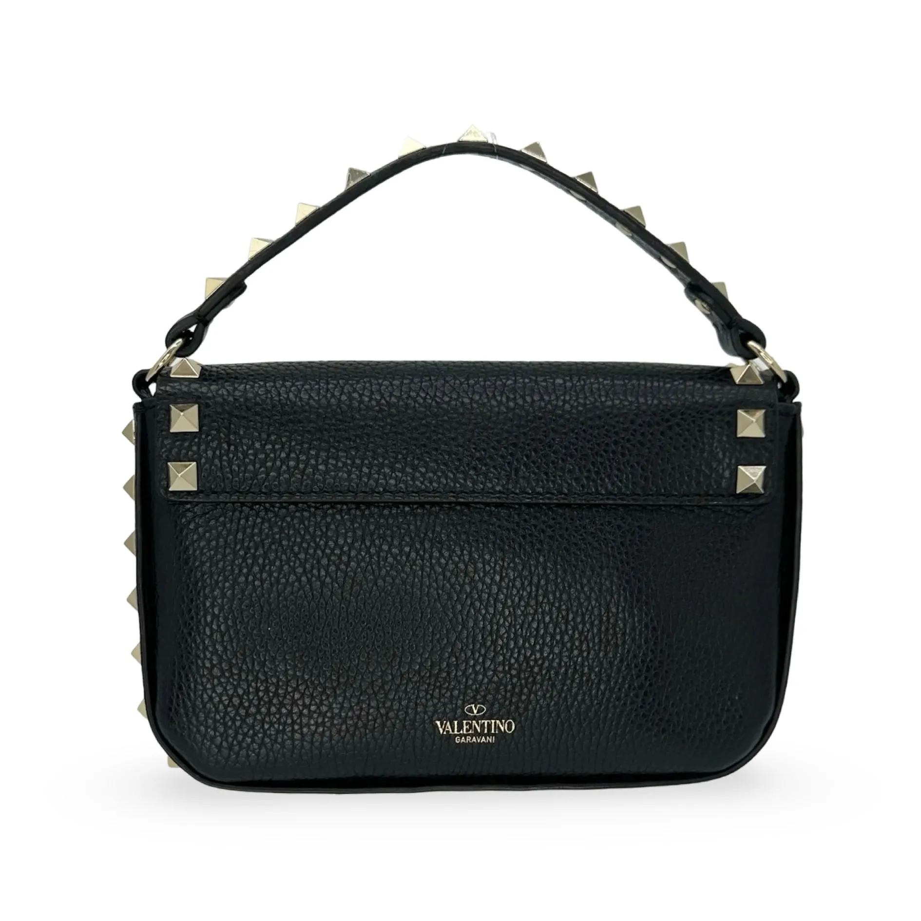 VALENTINO: Grainy Calfskin Rockstud Mini Pouch