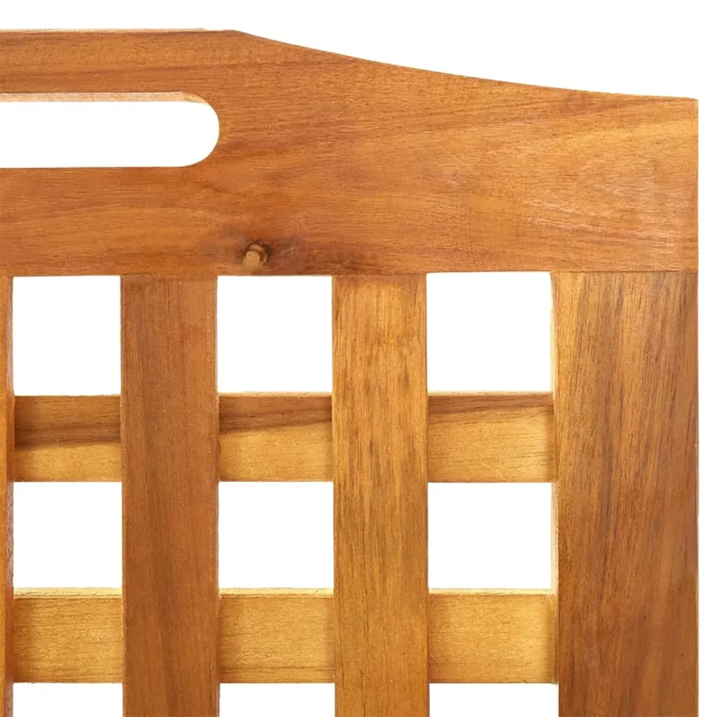 vidaXL 3-Panel Room Divider 121.5x2x115 cm Solid Wood Acacia