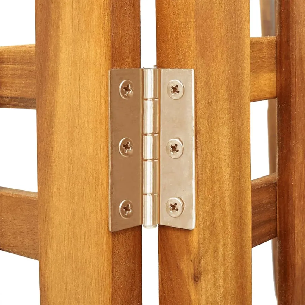 vidaXL 3-Panel Room Divider 121.5x2x115 cm Solid Wood Acacia