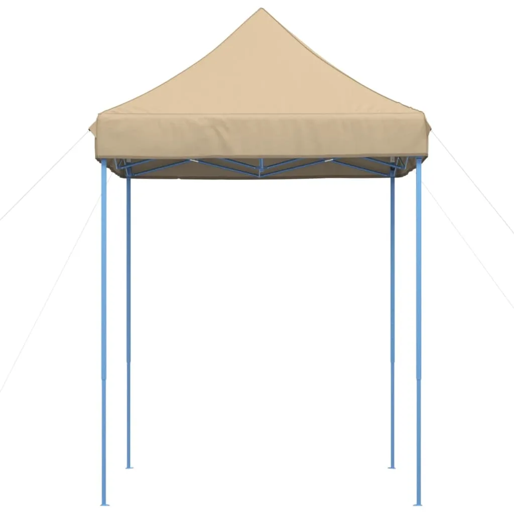 vidaXL Foldable Party Tent Pop-Up Beige 200x200x306 cm