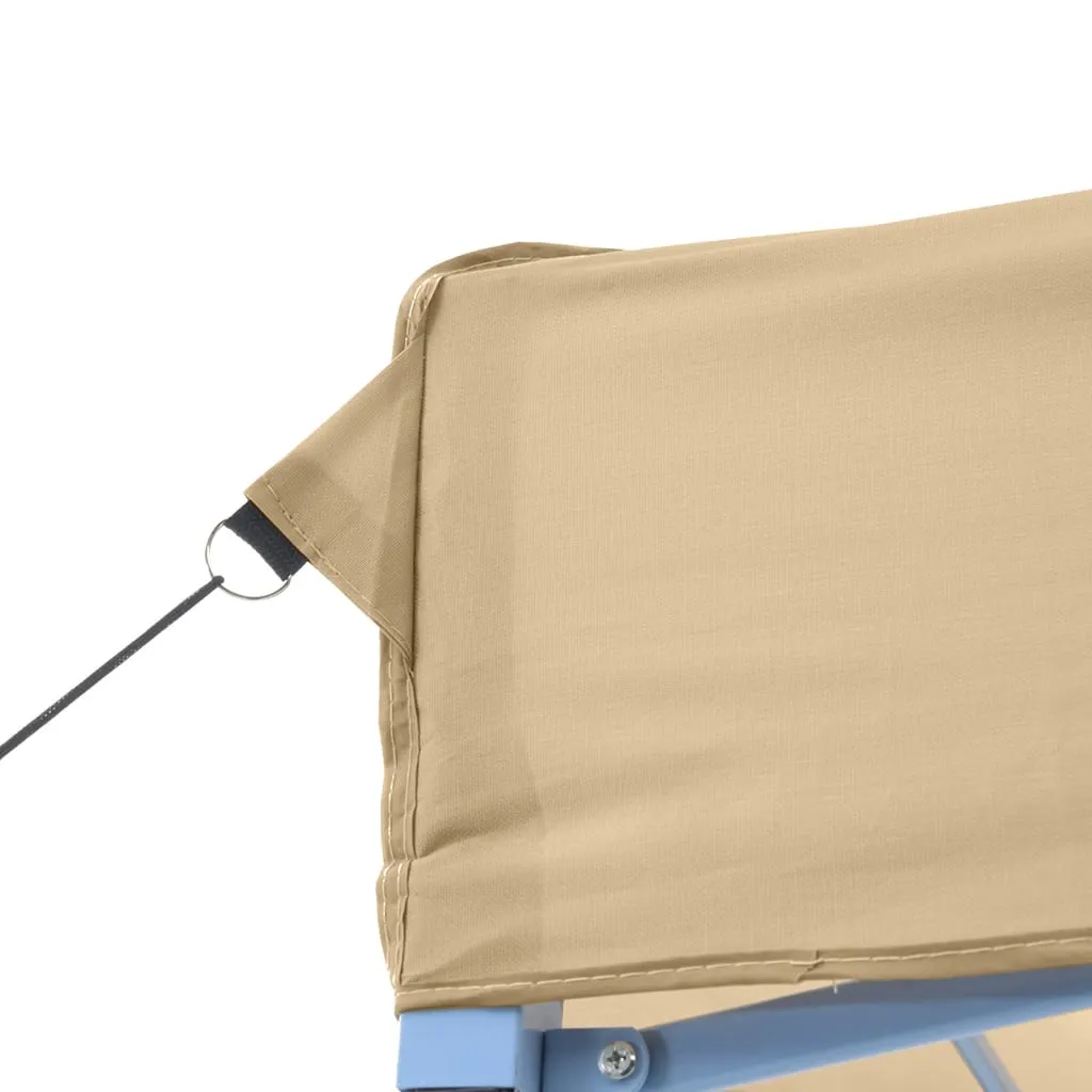 vidaXL Foldable Party Tent Pop-Up Beige 200x200x306 cm