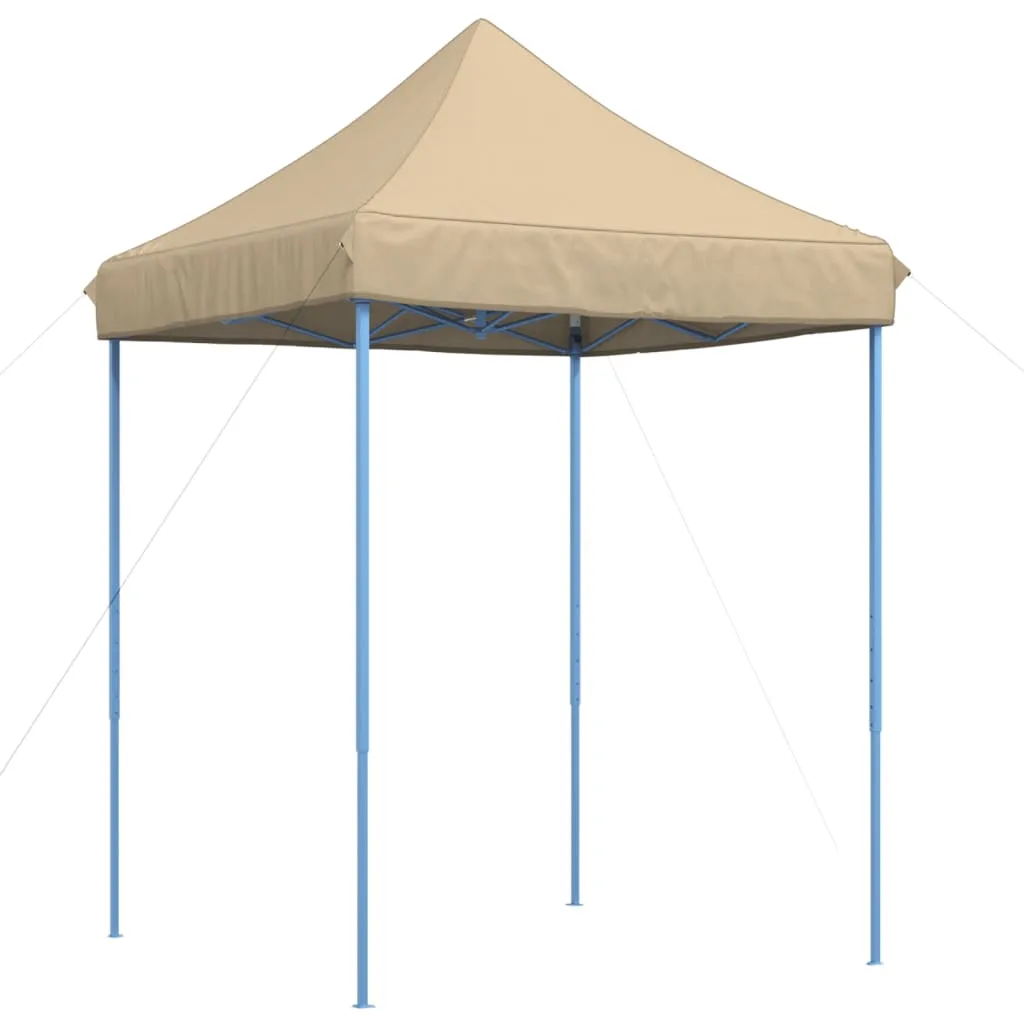 vidaXL Foldable Party Tent Pop-Up Beige 200x200x306 cm