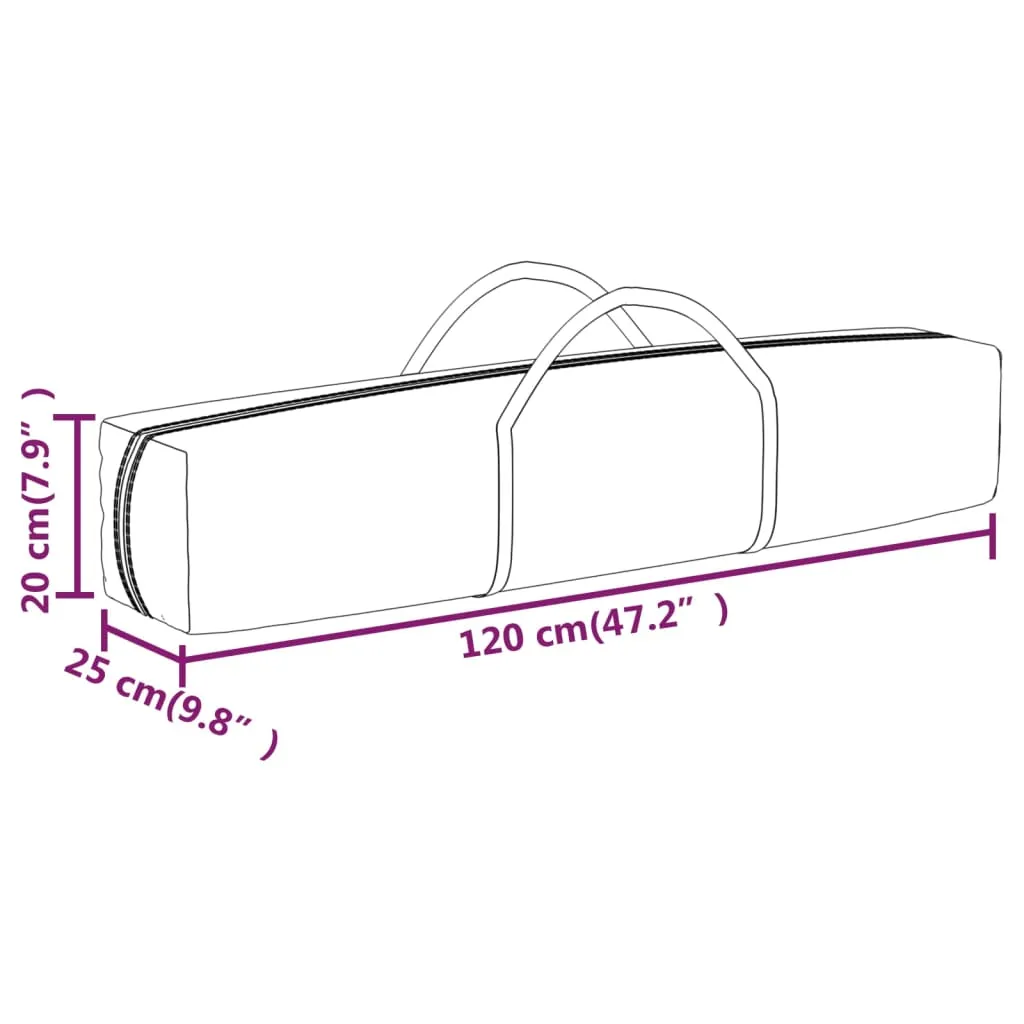 vidaXL Folding Party Tent Cream 3x6 m