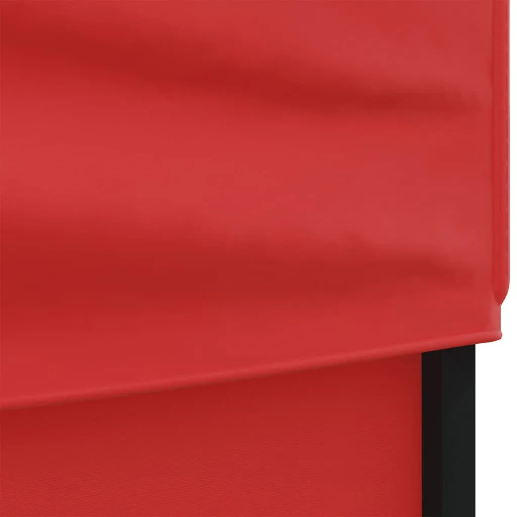 vidaXL Folding Party Tent with Sidewalls Red 3x6 m