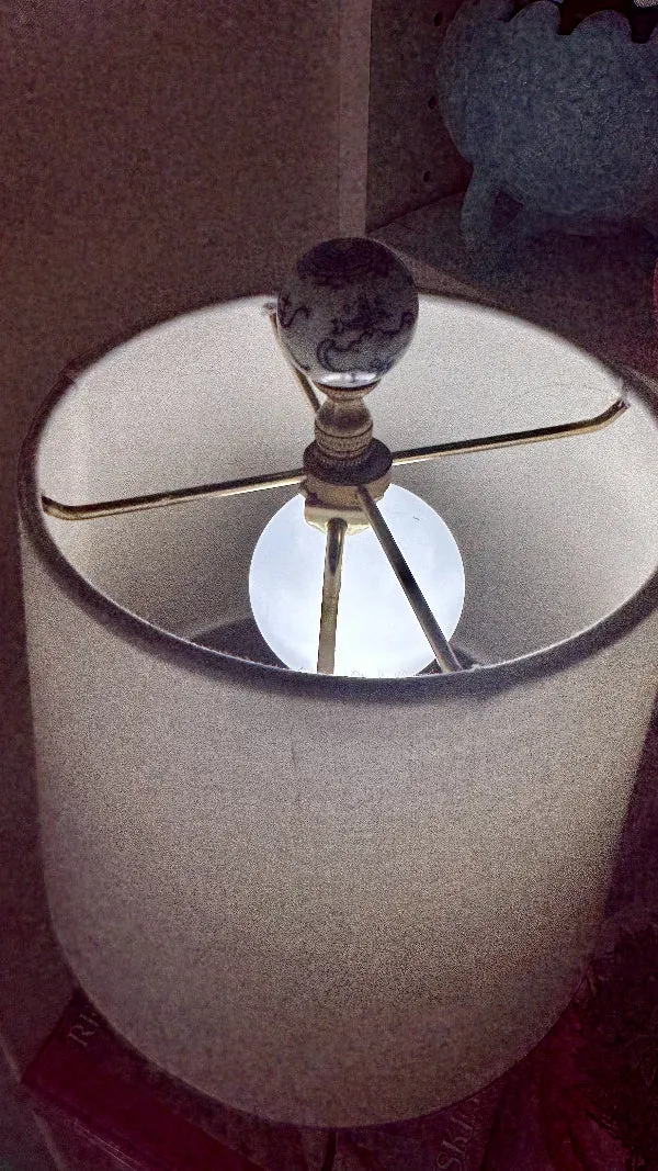 Vintage Gourd Shaped Lamp-Chinoiserie