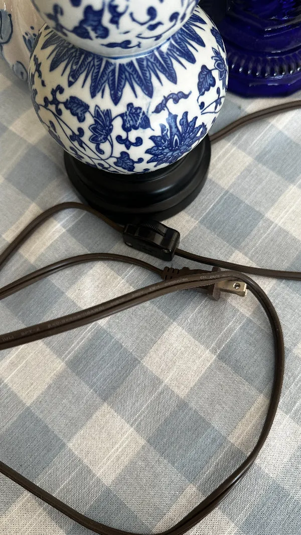 Vintage Gourd Shaped Lamp-Chinoiserie