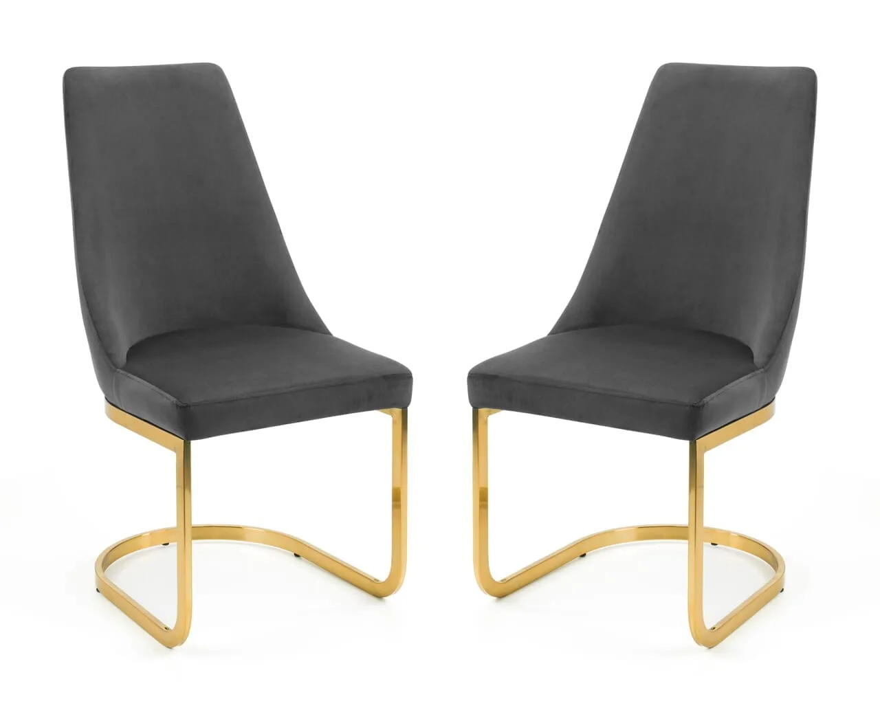 Vittoria Cantilever Dining Chair - Grey