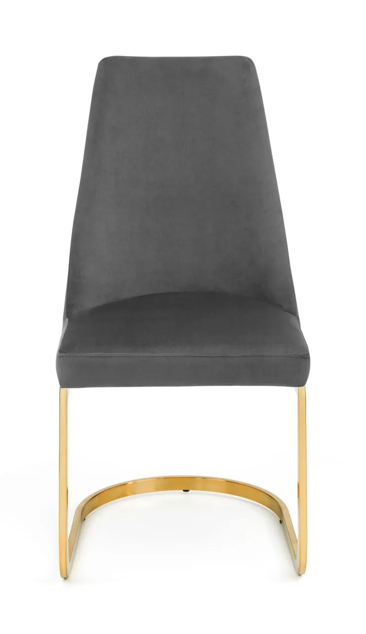 Vittoria Cantilever Dining Chair - Grey