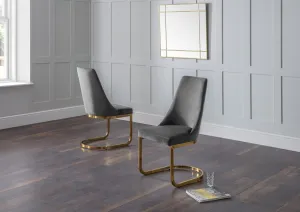 Vittoria Cantilever Dining Chair - Grey