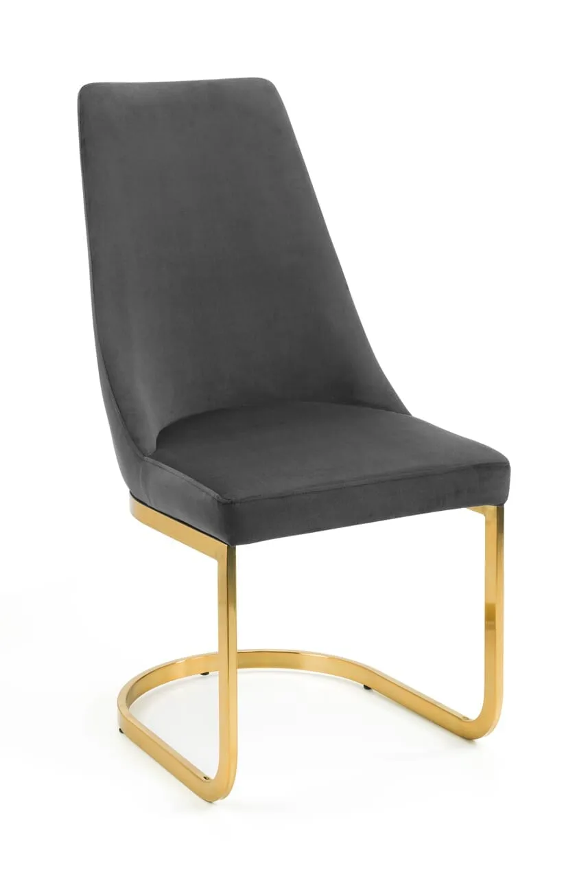 Vittoria Cantilever Dining Chair - Grey