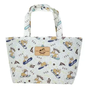 White Snow Corgi Small Handbag