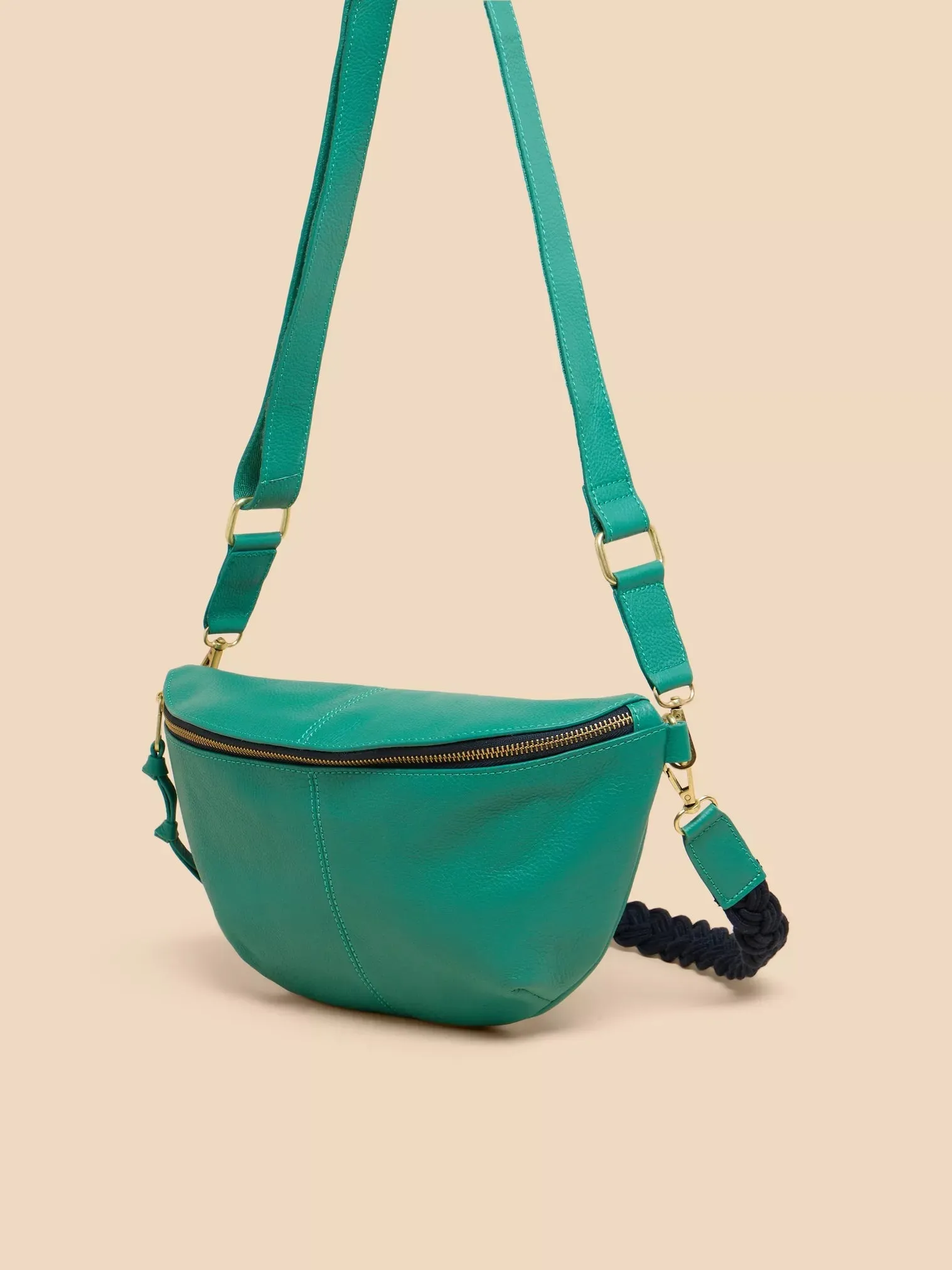 WHITE STUFF - SEBBY LEATHER SLING BAG