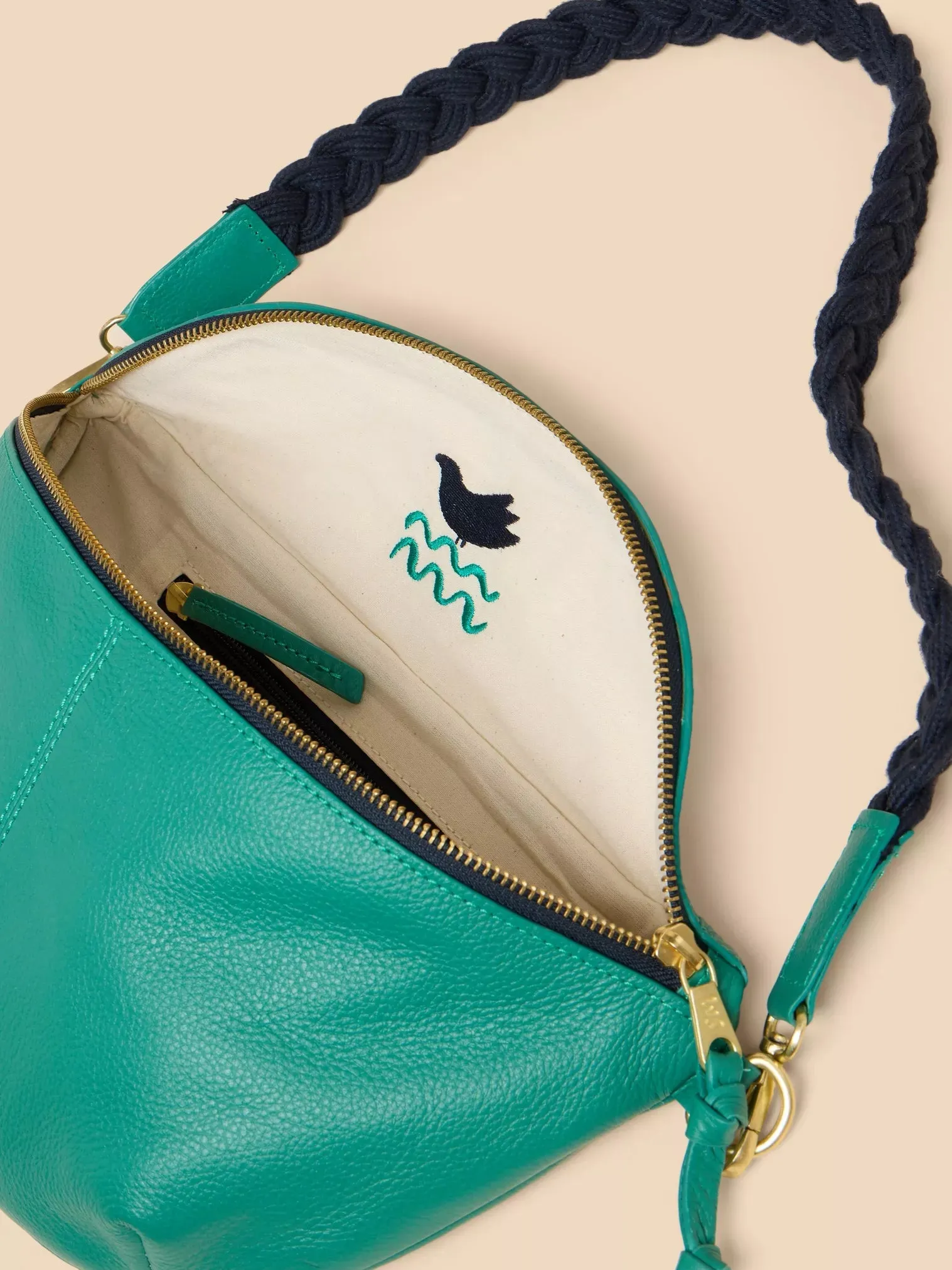 WHITE STUFF - SEBBY LEATHER SLING BAG