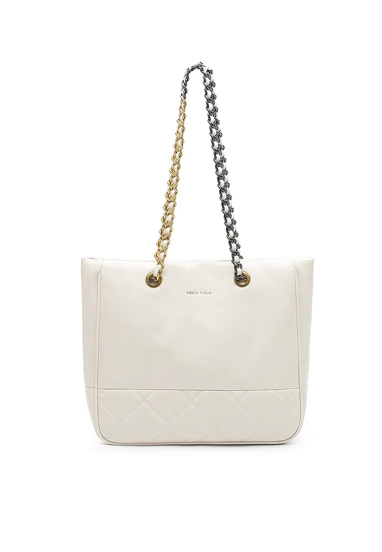 Women's Chain Tote Bag / Shoulder Bag - HJT 3076