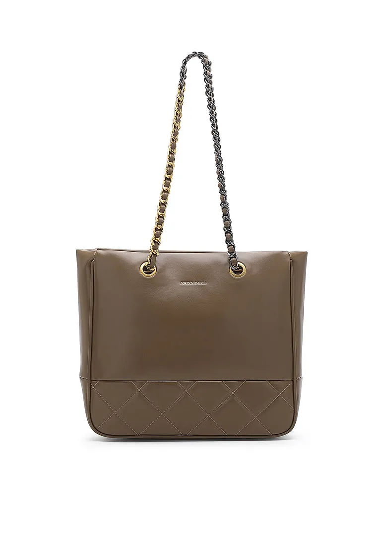 Women's Chain Tote Bag / Shoulder Bag - HJT 3076