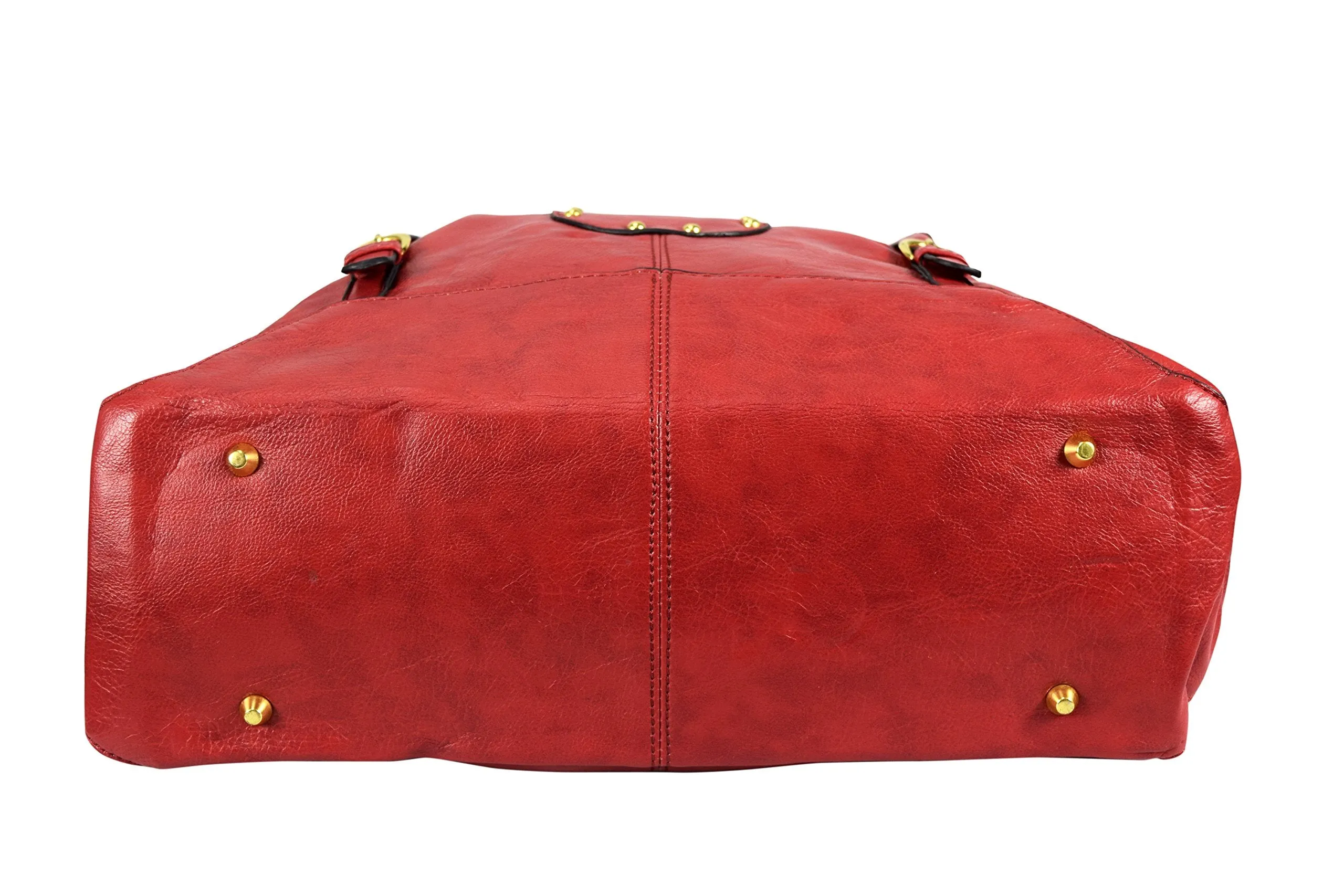 Womens Handbags with Metal Studded Embellishments and 3-in-1 handles
