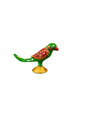 WORTH IT Decorative Handcrafted Metal Parrot with Elegant Design | Beautiful Trendy Eye-Catchy Showpiece for Home, Office Desk, Room Decoration | Toy for Kids