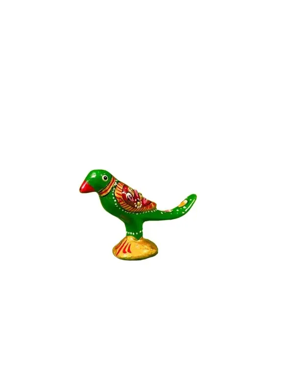 WORTH IT Decorative Handcrafted Metal Parrot with Elegant Design | Beautiful Trendy Eye-Catchy Showpiece for Home, Office Desk, Room Decoration | Toy for Kids