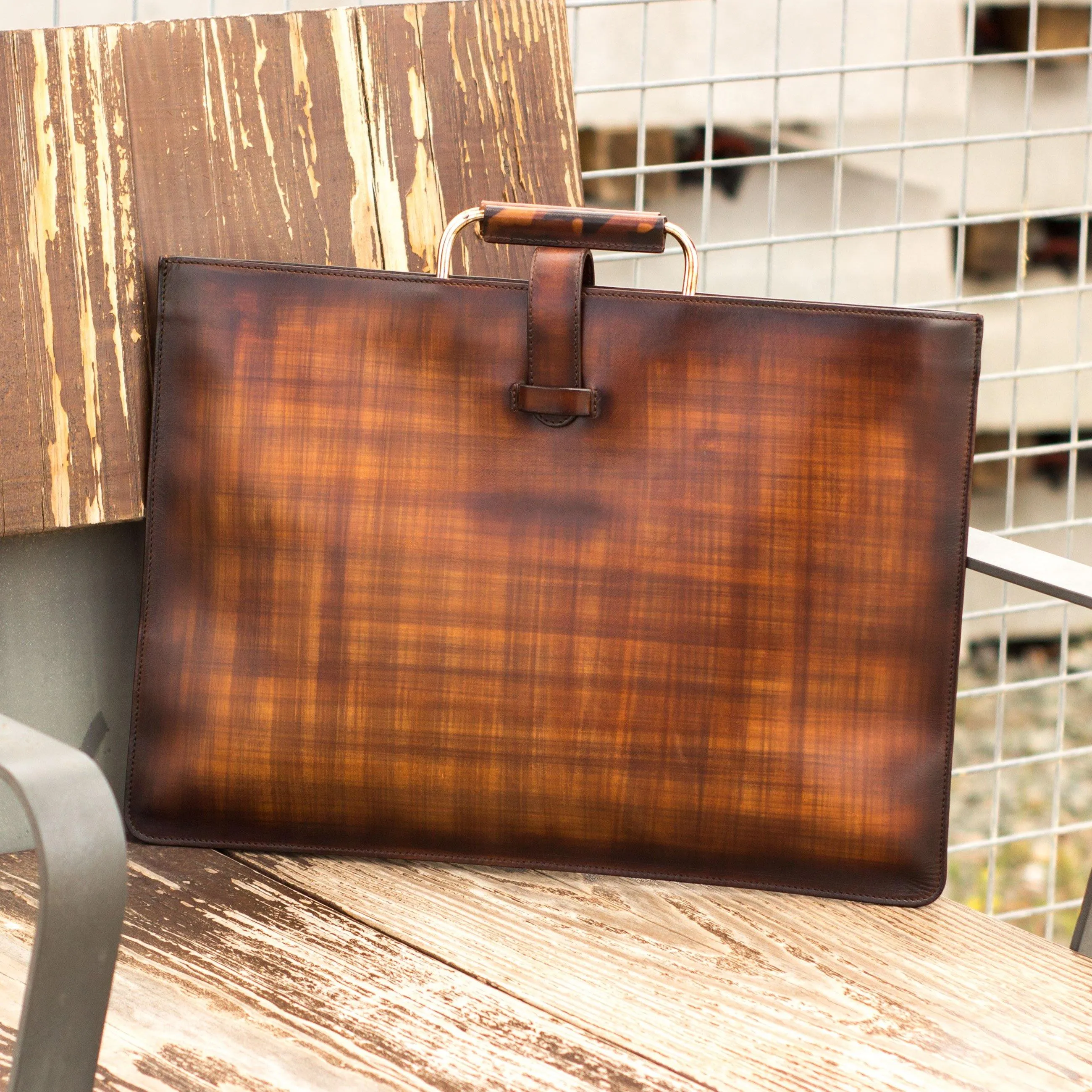 Xander Satchel Patina Bag II
