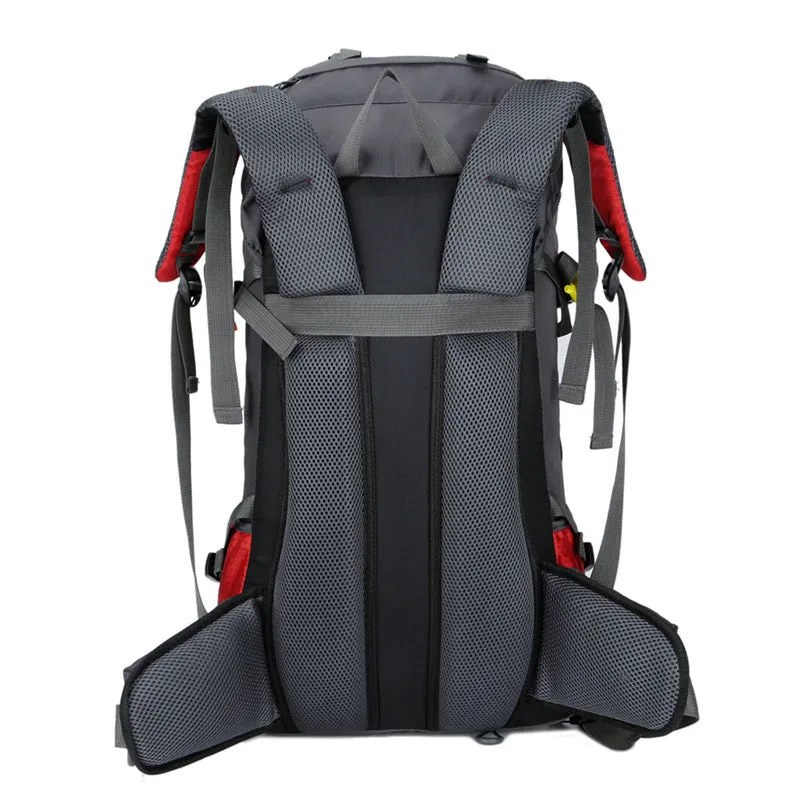 Ybackpacks Nylon Camping Backpack 60L Sports Travel Hiking Backpack Top Level