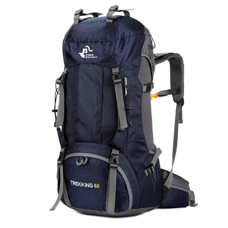 Ybackpacks Nylon Camping Backpack 60L Sports Travel Hiking Backpack Top Level