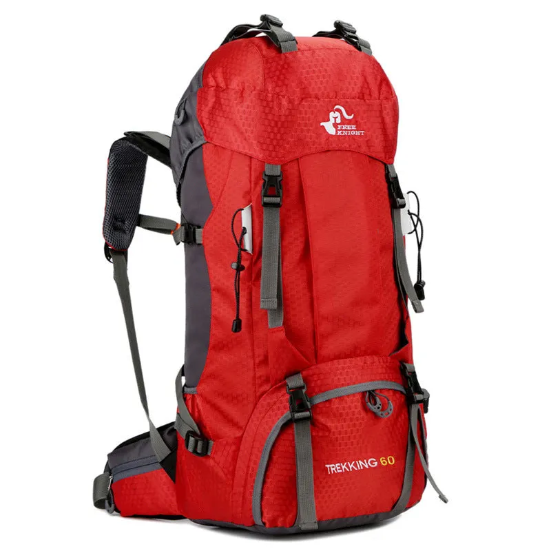 Ybackpacks Nylon Camping Backpack 60L Sports Travel Hiking Backpack Top Level